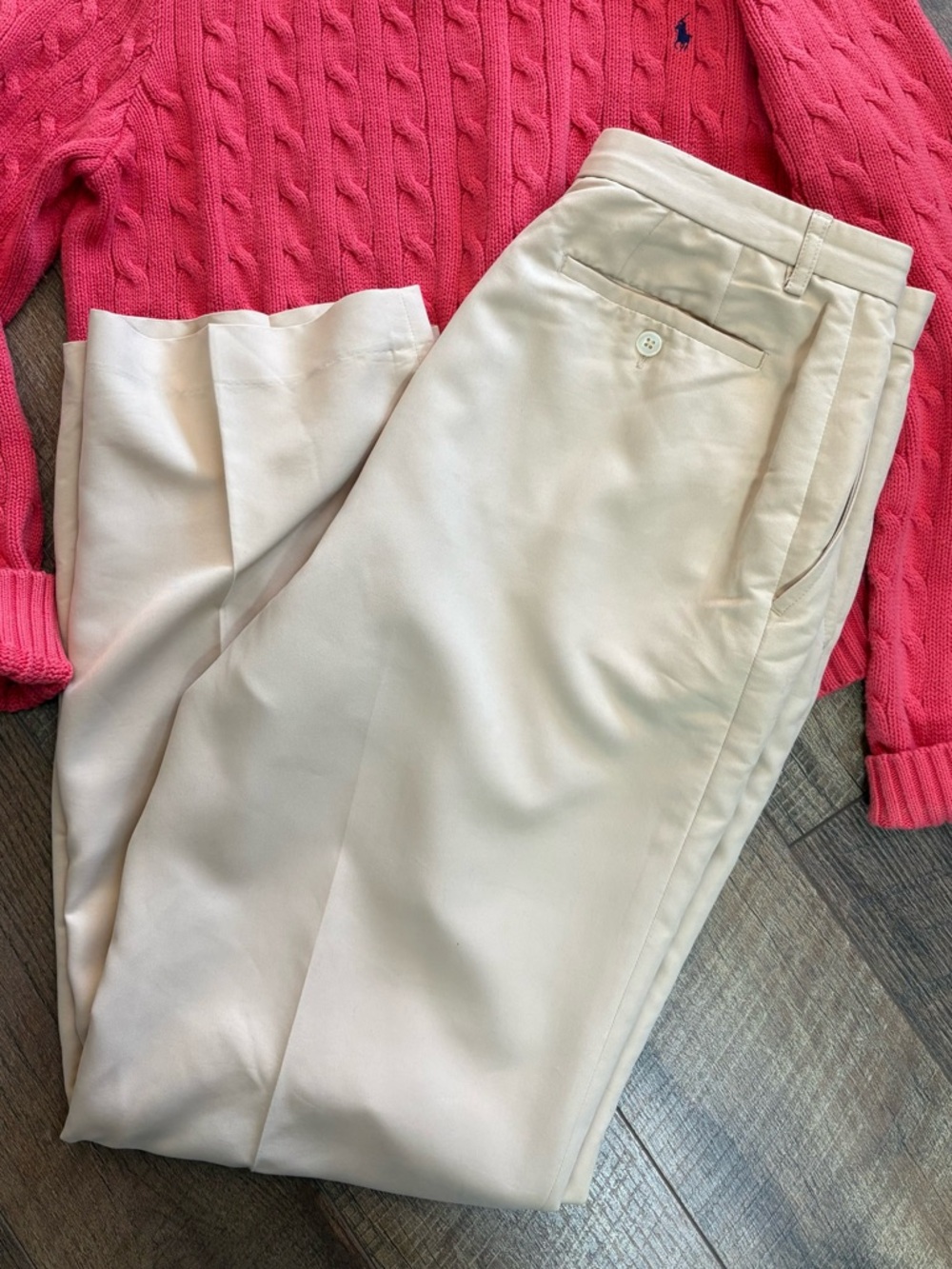 Ralph Lauren Golf Beige Pants Size 12 Straight Leg Career Casual